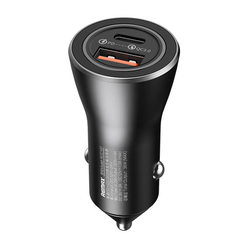 Remax RCC107 Car charger USB / USB-C