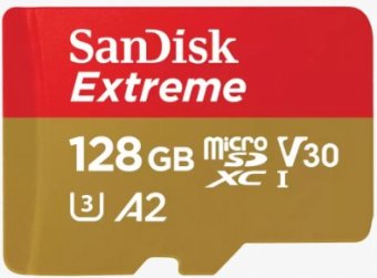 SanDisk Extreme 128GB MicroSDXC Memory Card