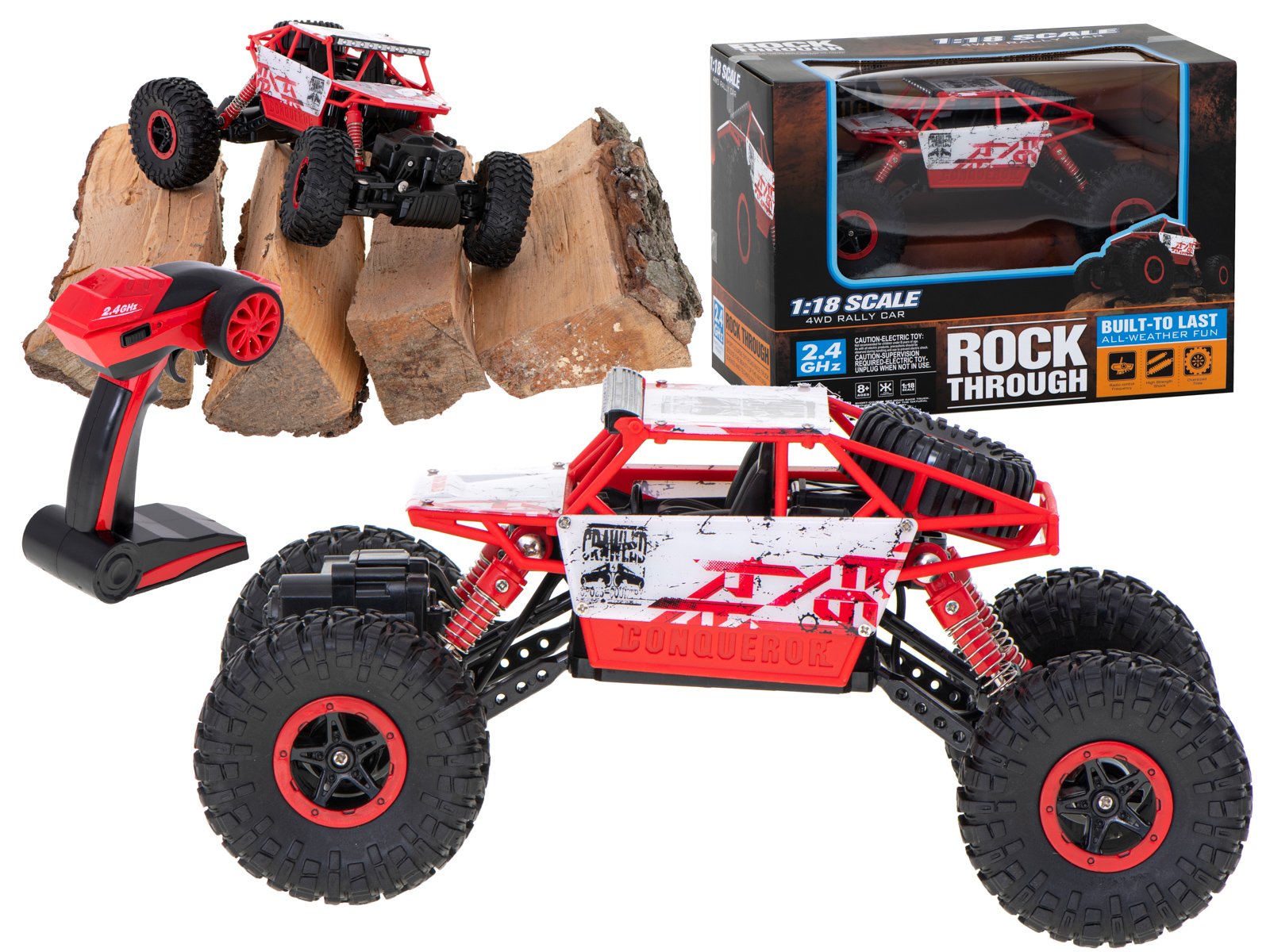 RoGer RC Rock Crawler Toy Car 20km/h 1:18