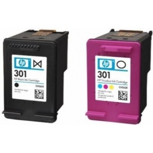 HP 301 Combo Pack Black/Color Inkjet Cartridge