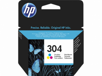 HP 304 Tri-Color Inkjet Cartridge