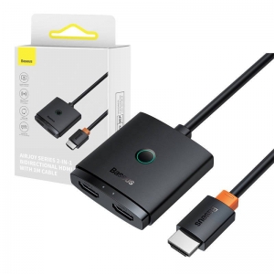 Baseus Airjoy 2in1 HDMI Switch Adapter with Cable 1m