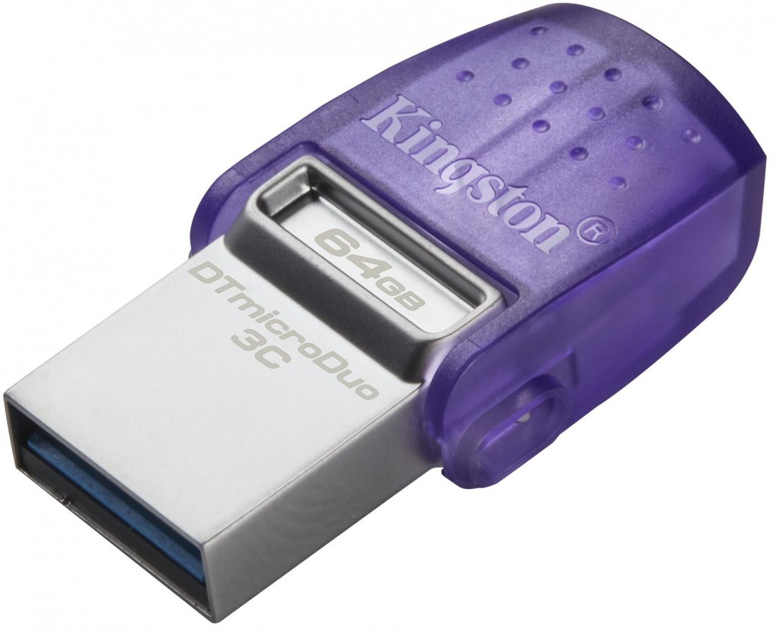 Kingston DataTraveler microDuo 3C 256GB USB Type-A + USB Type-C USB Flash drive