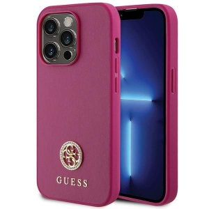 Guess Strass Metal Logo Back Case for Apple iPhone 15 Pro Max