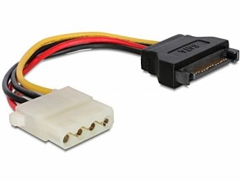 Gembird CC-SATA-PS-M Cable SATA Male - MOLEX Female 0.15m