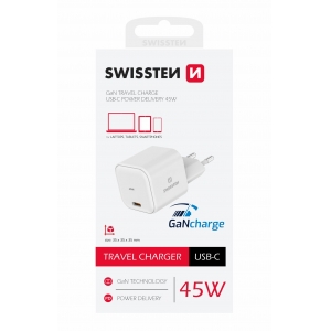 Swissten GaN Travel Charger USB-C 45W