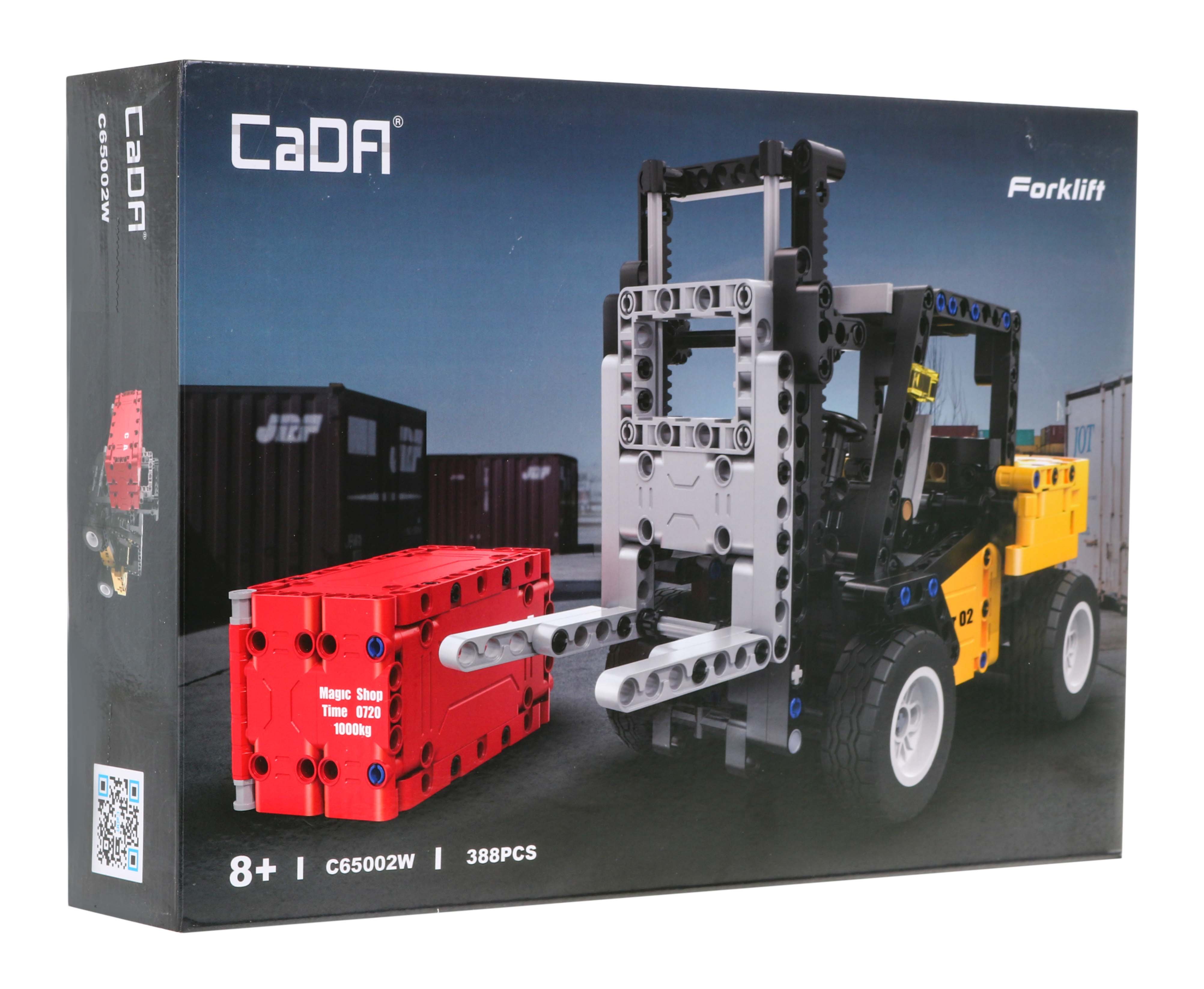 CaDa C65002W R/C Blocks forklift Collapsible constructor set 388 parts