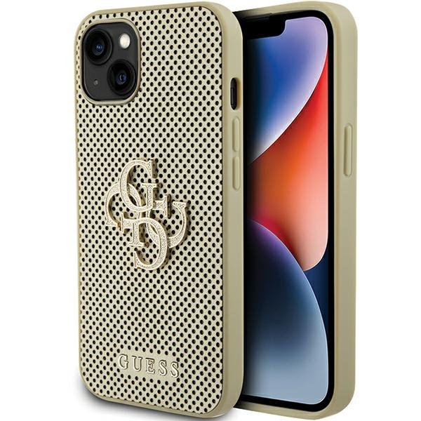 Guess Perforated 4G Glitter Back Case for Apple iPhone 15