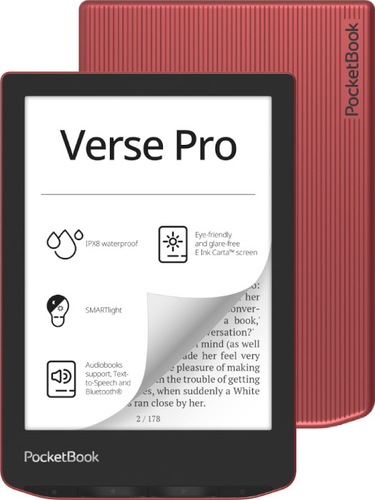 PocketBook электронная книга Verse Pro 6" 16GB, passion red