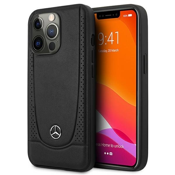 Mercedes Leather Urban Back Case Защитный Чехол для Apple iPhone 15 Pro