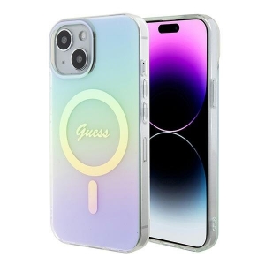 Guess IML Iridescent MagSafe Back Case for Apple iPhone 15