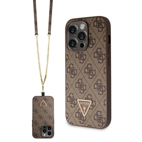 Guess Crossbody 4G Metal Logo Back Case for Apple iPhone 15 Pro Max