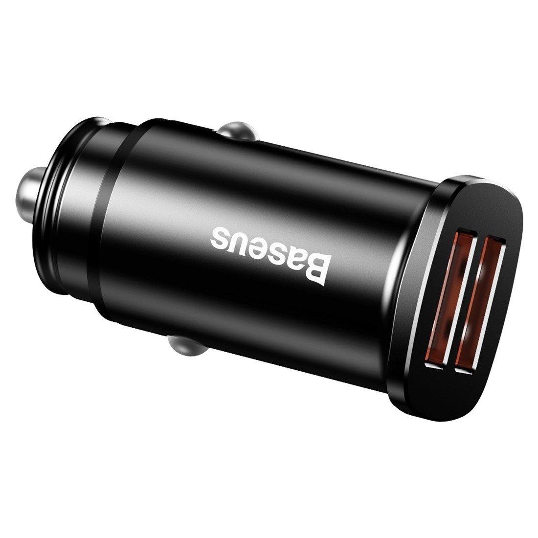 Baseus Square Car Charger /  2xUSB / QC3.0 / 5A / 30W