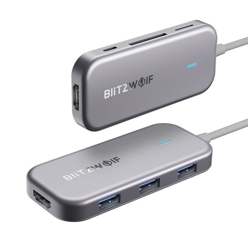 BlitzWolf BW-TH5 Hub 7in1 USB-C / 3x USB 3.0 / HDMI / USB-C PD / SD / MicroSD