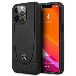 Mercedes Leather Urban Back Case for Apple iPhone 15 Pro Max