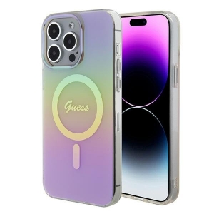 Guess IML Iridescent MagSafe Back Case for Apple iPhone 15 Pro Max