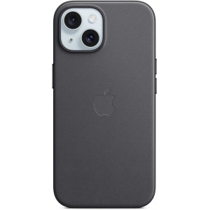 Apple kaitseümbris iPhone 15 FineWoven Case MagSafe, must