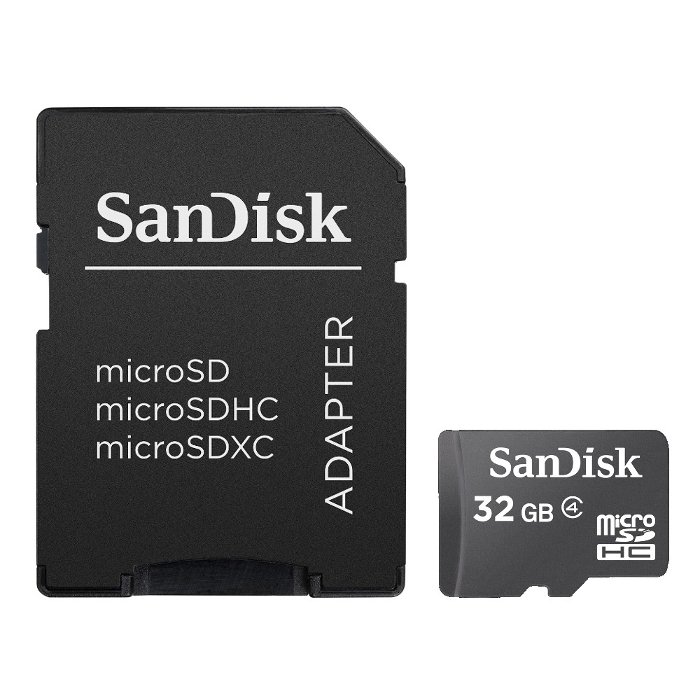 SanDisk Memory Card microSDHC 32GB + Adapter