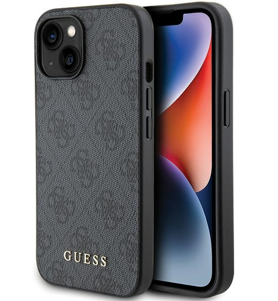 Guess PU 4G Metal Logo Case Защитный Чехол для Apple iPhone 15 Pro Max