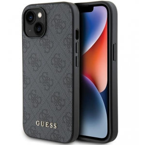 Guess PU 4G Metal Logo Case for Apple iPhone 15 Pro Max