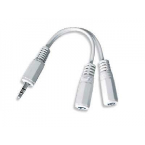 CABLE AUDIO SPLITTER 3.5MM/10CM WHT CCA-415-0.1M GEMBIRD