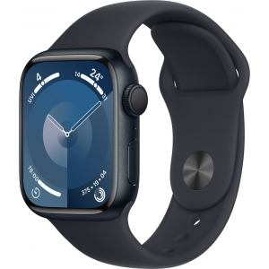 Apple Watch 9 GPS 41 мм Sport Band M/L, midnight (MR8X3ET/A)
