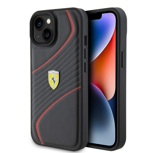 vFerrari Twist Metal Logo Back Case Защитный Чехол для Apple iPhone 15