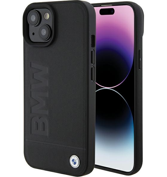 BMW Leather Hot Stamp Case for Apple iPhone 15