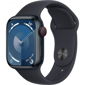 Apple Watch 9 GPS + Cellular 41 мм Sport Band M/L, midnight (MRHT3ET/A)