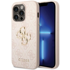 Guess 4G Big Metal Logo Back Case Защитный Чехол для Apple iPhone 15 Pro Max