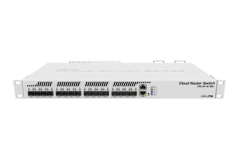 Switch | MIKROTIK | Type L3 | Rack | 1x10Base-T / 100Base-TX / 1000Base-T | 16xSFP+ | 1xRJ45 | CRS317-1G-16S+RM