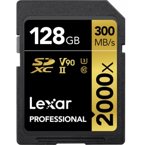 Lexar карта памяти SDXC 128GB Professional 2000x UHS-II U3 V90