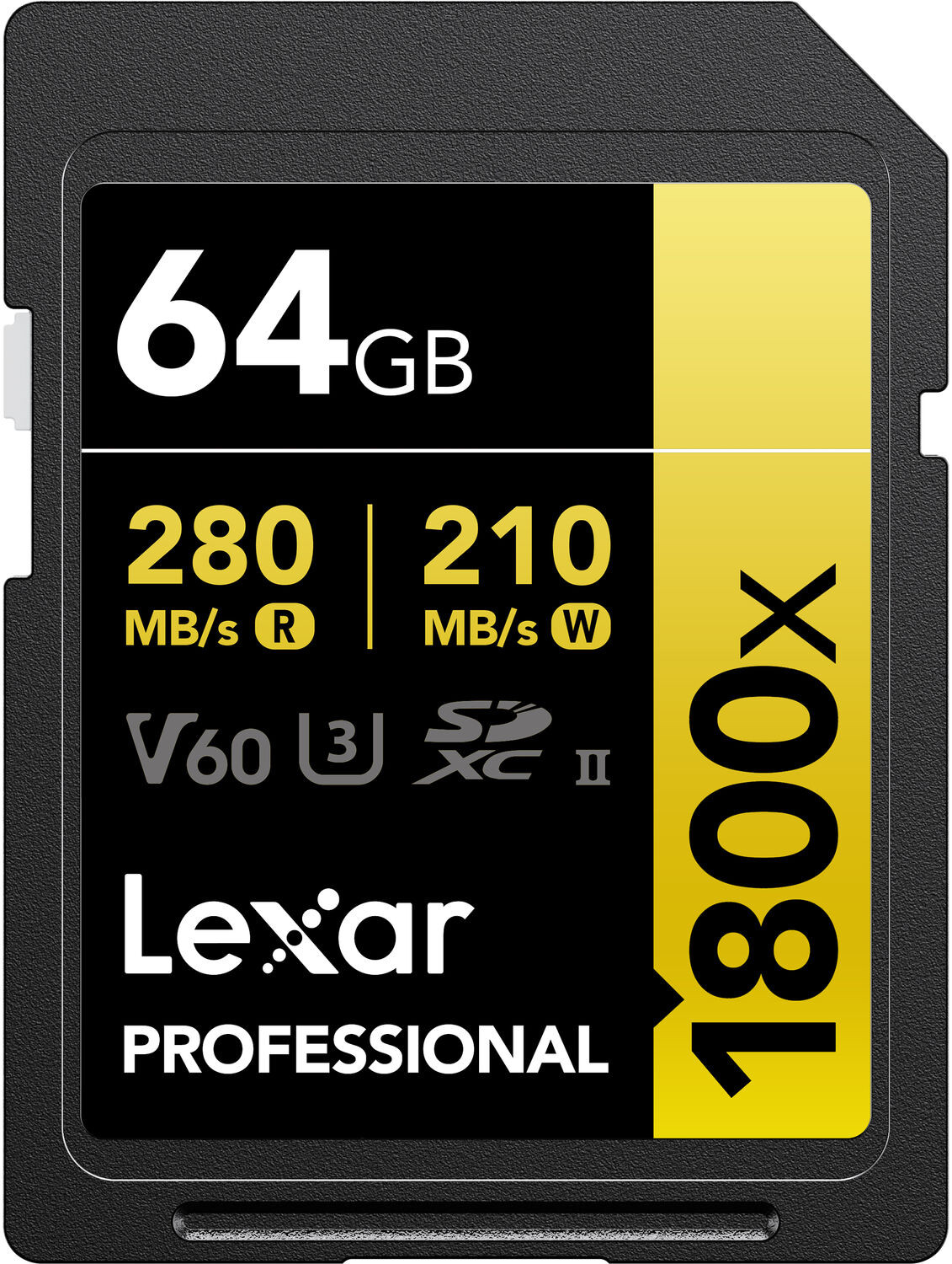 Lexar mälukaart SDXC 64GB Professional 1800x UHS-II U3 V60