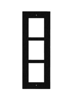 ENTRY PANEL 3MOD. FLUSH FRAME/BLACK/ IP VERSO 9155013B 2N