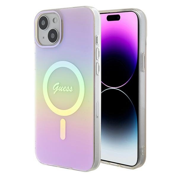 Guess IML Iridescent MagSafe Back Case Защитный Чехол для Apple iPhone 15 Plus