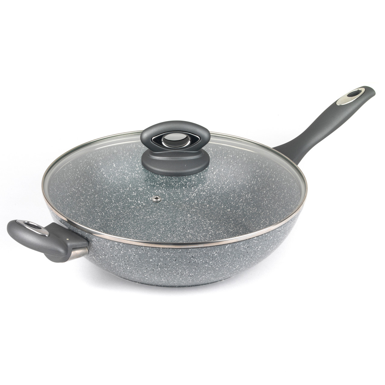 Salter BW02772G Marblestone Wok 28cm grey