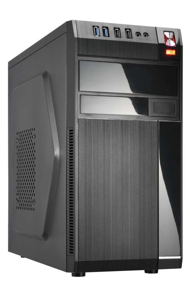 Case | GOLDEN TIGER | Baltimore 530 | MiniTower | 450 Watts | MicroATX | Colour Black | BALTIMORE5302USB2450W