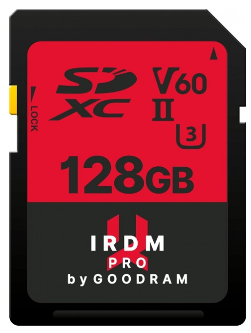 Goodram IRDM Pro Memory card SDXC / UHS-II U3 / 128GB