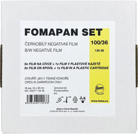 Foma пленка Fomapan 100/36 Set 6 пленок + картридж