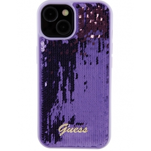 Guess HC Sequin Script Metal Case for Apple iPhone 15 Pro Max