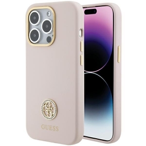 Guess GUHCP15LM4DGPP Back Case for Apple iPhone 15 Pro