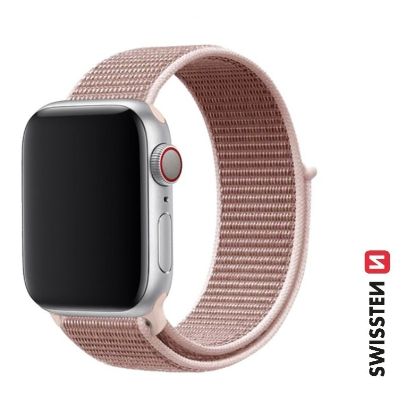 Swissten Нейлоновый Pемешок для Apple Watch 42 / 44 / 45 / 49 mm