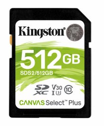 Kingston 512GB SDXC Canvas Select Plus Memory Card