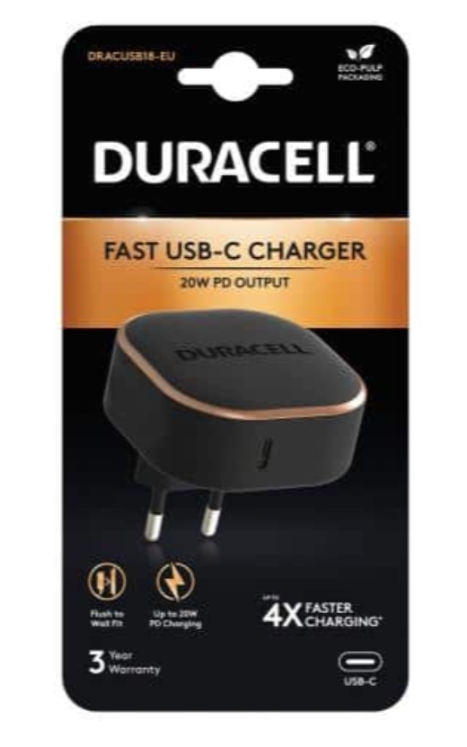 Duracell USB-C Зарядное устройство 20W