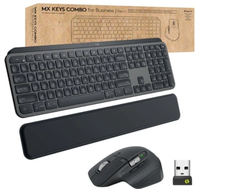 Logitech MX Keys Keyboard + Computer Mouse US
