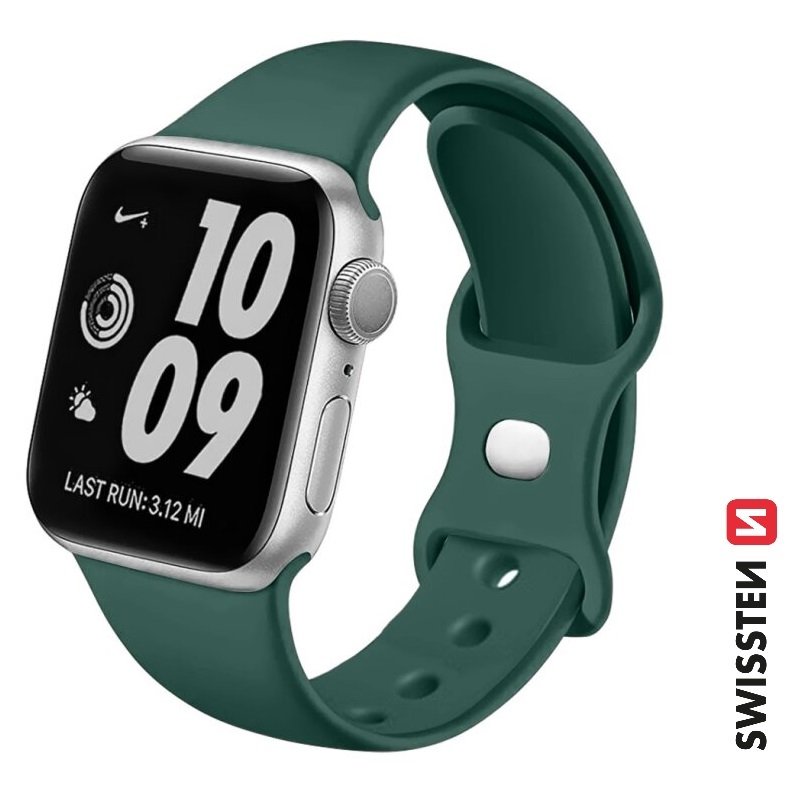 Swissten Силиконовый Pемешок для Apple Watch 42 / 44 / 45 / 49 mm