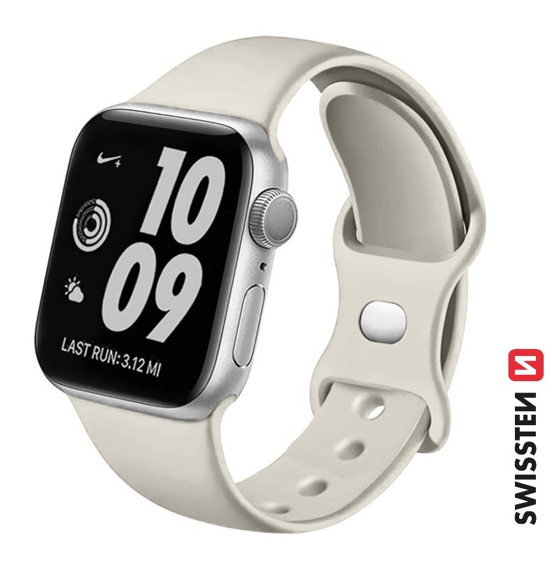 Swissten Силиконовый Pемешок для Apple Watch 42 / 44 / 45 / 49 mm