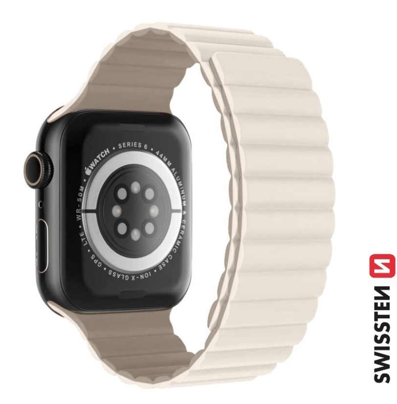Swissten Силиконовый Магнитный Pемешок для Apple Watch 38 / 40 mm