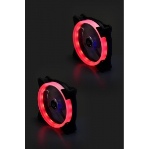 CASE FAN 120MM BULK/SINGLE LINE RED LED FAN GTT