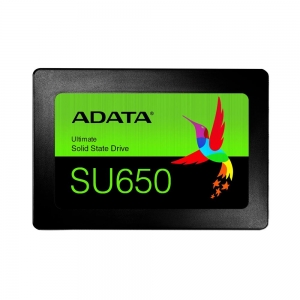 SSD | ADATA | SU650 | 960GB | SATA 3.0 | Write speed 450 MBytes/sec | Read speed 520 MBytes/sec | 2,5" | TBW 560 TB | MTBF 2000000 hours | ASU650SS-960GT-R